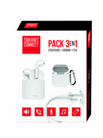 Pack 3 en 1 Bluetooth Blanc