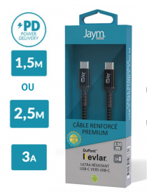 CABLE USB-C/USB-C JAYM...
