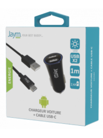 PACK CHARGEUR VOITURE 2 USB...